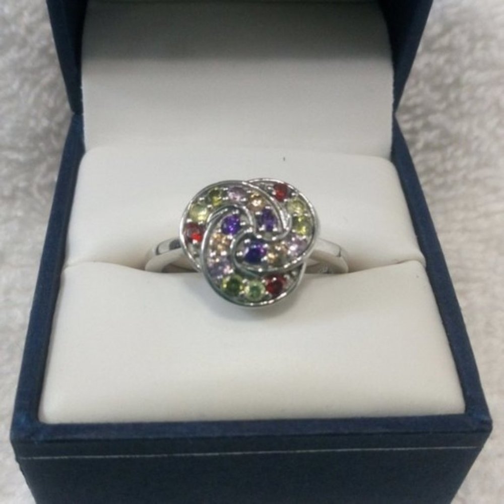 Multi color stone Ring Karis Size 9 NWOT